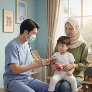 Ilustrasi Cek Kesehatan Anak